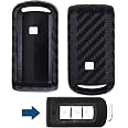 Custodia In Silicone Effetto Carbonio Per Chiave Auto Mitsubishi (ASX, Pajero, Outlander, L200, Lancer) | Morbida E Antigraffio