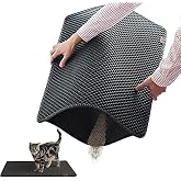 Busstier Sieve Cat Toilet Front Mat, Cat Sand Mat, Special Design for Pet Hygiene, Easy to Clean and Dust