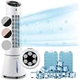Rafraîchisseur D'Air Mobile Klarstein - 5-en-1 : Ventilateur, Ioniseur, Humidificateur - Blanc