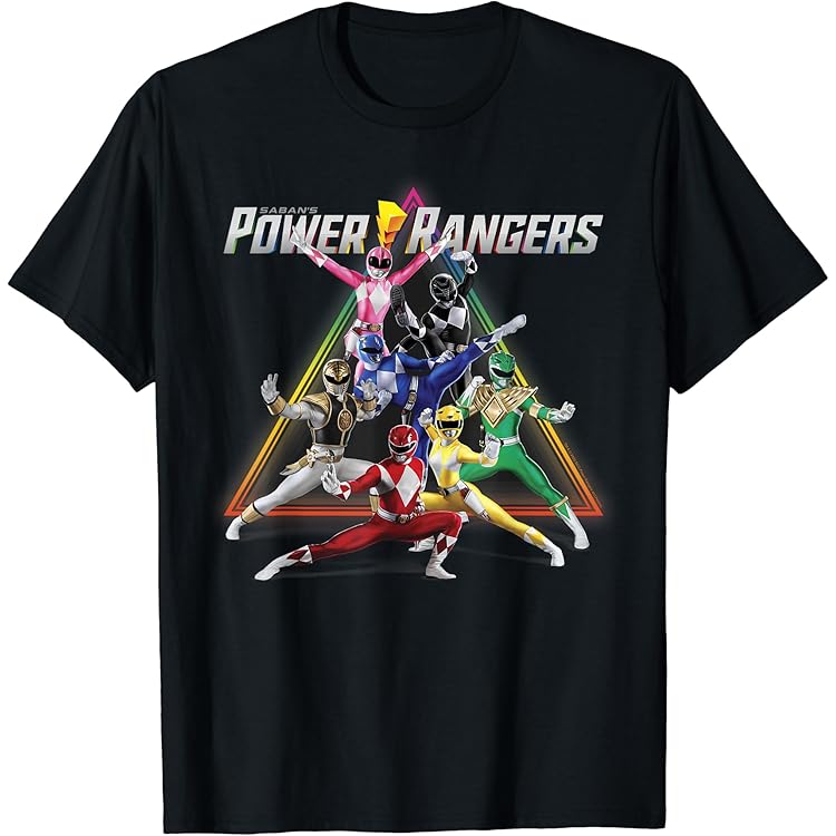 Pyjama Power Rangers Garçon - Haut Manches Longues + Pantalon - Coton Doux, Tailles 3-10 Ans