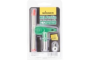 WAGNER HEA ProTip Düse 311, Airless-Düse für Grundierungen, Lacke, Wandfarben, Latexfarben, Flamm- und Korrosionsschutz, < 55% weniger Sprühnebel, grün