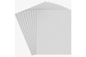 Belle Vous Pack de 10 Goma Eva Blanca Hojas A4 30 x 23 cm - Goma Eva Manualidades 6 mm de Grosor para Cosplay, Halloween, Álbum de Recorte - Espuma Eva Proyectos y Manualidades