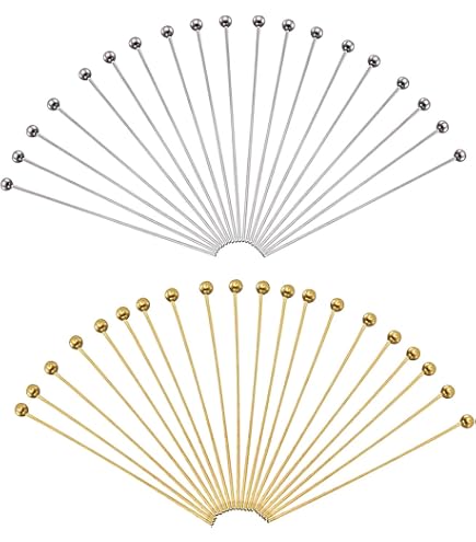 M316 Lot De 250 Clous De Chaîne Argentés 50 X 0,7 Mm - Rivets Pour Bijoux Et Bricolage