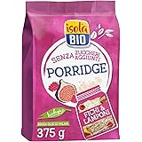 Isola Bio Porridge Biologico Fichi e Lamponi, Senza Zuccheri Aggiunti, Ricco di Fibre e Proteine, 100% Ingredienti Naturali, 