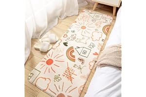 MOSHOINOT Tapis de Passage Tapis Runner Moderne Lavables Tapis de décoration Rectangle bébé Tapis Coureur d'enfant Duveteux Tapis pour Enfants Salon Chambre Grands ​Tapis de Jeu Bebe 60 x 160 cm