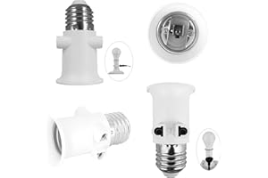 FExYinz 2 pièces par paquet adaptateur de douille de lampe prise E27 conversion en prise de courant et prise E27