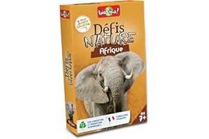Bioviva - Défis Nature - Afrique - Pariez sur les points forts de ces animaux pour gagner la bataille - Jeu de Cartes - 2 à 6 Joueurs - 7 ans - Fabriqué en France - 280075