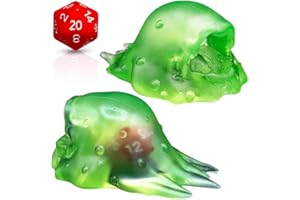 GALDOR'S GUILD Würfel Gefängnis, Dice Jail Chair, Würfel Stuhl der Schande, DND Zubehör DM, Slime Monster Figur, Pen and Paper Würfel, Würfelgefängniss, Würfel käfig + Gratis Würfel