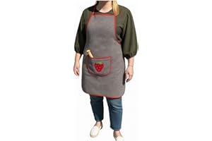 SaoTi Pack de 1,4 u 8 Delantales de Rizo/Toalla, Fabricados 100% en Algodón, frutas bordadas, ideal para secar.Delantal de cocina Mujer