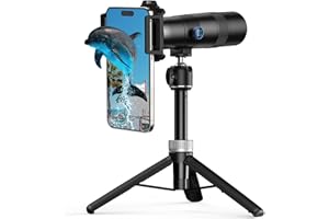 30x Teleobjektiv mit Stativ - Handy-Kamera-Objektiv-Set mit universeller Objektivhalter, Handy-Objektiv-Anhänger für iPhone und Android