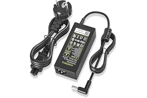 NATNO Alimentatore per LG Electronics 19"20"22"23"24"27"29"34" Monitor LCD LED HD TV Widescreen Flatron IPS236V E2351T E2750VR E2290T E2360T Samsung UN32J4000 Caricatore Adattatore