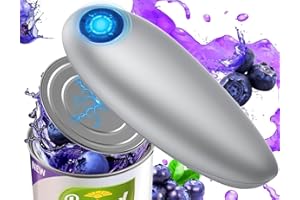 BEMKUUFGLI Dosenöffner Elektrisch, Elektrischer Dosenöffner Senioren für Arthritis-Kranke Leicht zu öffnende Dosen, One Touch Dosenöffner Ohne Scharfe Kanten Tragbare Reisehilfen für zu Hause