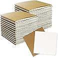 48 Pack Mini Blank Paper Notebooks 4 x 4 inches, Unlined Pocket Journals Sketchbooks Notebook Journal Bulk for Kids, Students,Travelers(Kraft Cover, 64 Blank Pages) by ZMYBCPACK