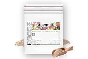 Grow Chem Growmore Fertiliser (1KG Bag) Multi-Purpose Plant Food Granules - NPK 7-7-7 Nourishes Plants with Essential Nutrients – Suitable for All Plant Types - Garden Fertiliser