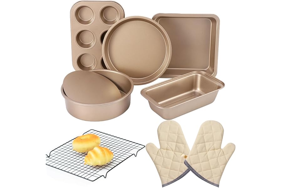 EYSOO Nonstick Bakeware Set, 7 Pieces
