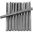 Akozon Milling Cutters, Double Edged Straight Slot Milling Cutter 10pcs 1/8inch 3.175mm End Mill CNC Milling Cutter Cutting Tools Double Straight Flutes