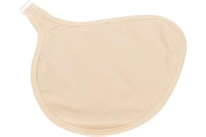 RTLR Funda protectora de silicona para mastectomía para prótesis de pecho, diseño de gancho de algodón para senos falsos (izquierda)