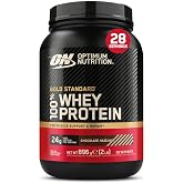 Optimum Nutrition Gold Standard 100% Whey Protein Powder, 900 g | Chocolate Hazelnut, 28 Servings, 24g Protein, BCAA,Low Suga