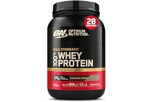 Optimum Nutrition Gold Standard 100% Whey Proteinpulver,896 g | Chocolate Hazelnut,28 Portioner,24g Protein, BCAA, Lågt socke