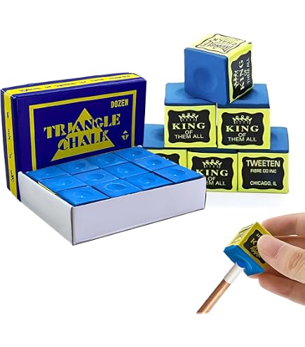 thumbnail image 2 of Green Triangle Snooker Or Pool Chalk – 144-Piece Box, 13+ Cubes, Made In USA 2 of 4