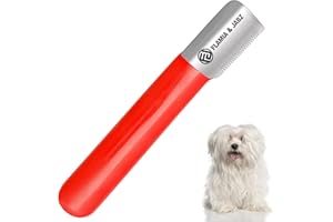 FLAMIA & JABZ Stripping Knife for dogs, Right handed, Stainless Steel with Plastic grip (Fine)