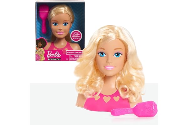 Barbie, Bar37 - Tête de coiffure, jouet pour enfants à partir de 3 ans