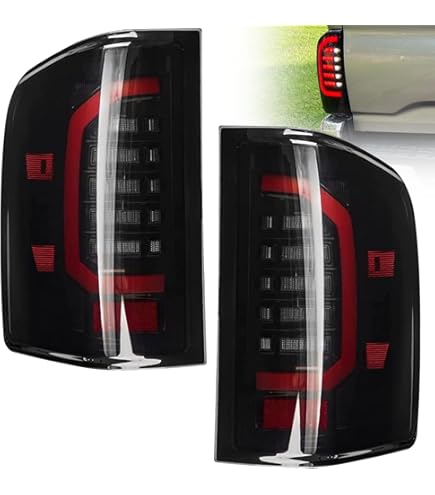 CNNELL Tail Lights W/o Bulbs Compatible With GMC Sierra - Foto 6
