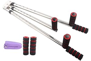 JOROBURO Leg Stretcher, 3 Bar Leg Split Stretching Machine with Yoga Strap, Leg Stretcher Dancing Gymnastics Yoga Ligament Stretching Training Equipment Tool for Yoga Ballet Gymnastics Training Equipment