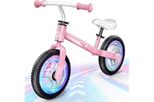 Dromlag Bicicletta Bambini 2-5 Anni, Giochi Bambini 2 3 4 5 Anni Bici Senza Pedali Balance Bike per L'Equilibrio con Manubrio e Sellino Regolabili, Max 35 KG