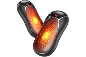 LUJASI Calentador de Manos Recargable 8000mAh, Calentador Portátil Reutilizable 2 en 1 USB, Hand Warmer 3 Segundos Calor Rápido para Camping Caza Senderismo