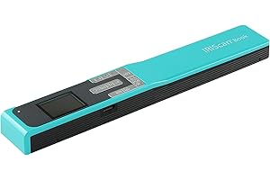 IRISCAN - Book 5 Scanner Portatile I Acquisizione Di Libri, Riviste e Quotidiani I Alta Velocità E Qualità I Batteria USB Ricaricabile I - Turchese