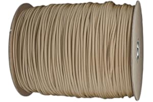 Paracord Planet Paracorde (plus de 50 couleurs) – Bobines de 304 m ou 76 m – Écheveau de 30,5 m, peau, 100 Feet