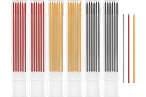 Heozhuyi Pack of 36 2.8 mm Deep Hole Marker Pencil Leads, Carpenters Hole Pencil Replacement Leads, Deep Hole Marker Leads, Mechanical Pencil, Marking Pen Leads for Constructions Marking.