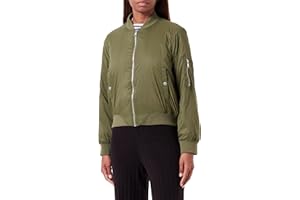 ONLY Bestseller A/S Damska kurtka ONLTHILDE Bomber CC OTW, Winter Moss/Szczegóły: Burnt Orange Lining, S, Winter Moss/Detail:burnt Orange Lining, S