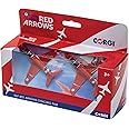 Corgi CS90687 Red Arrows Synchro Pair Twin Pack Model Airplane - Diecast Planes & Aircraft Models for Ages 3+, Die Cast Plane, Toy Airplanes - Gift for Young Aviation Fans, Birthday Gifts for Him