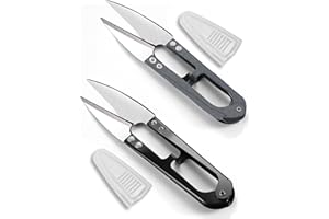 HAN-LBG 2 Stück Bonsai Schere, Mini Gartenschere und fadenschere für Knospen Blätter Blumen Stiche Stickereien Stricken Basteln