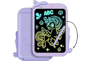 Ardoise Magique LCD 10 Pouces avec Écran Couleur | Cadeau Enfant 3-8 Ans Anti-Lumière Bleue | Ardoise Dessin Réutilisable pour École, Voyage et Anniversaire