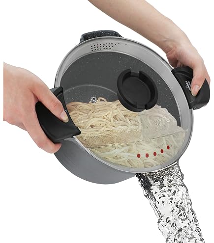 Casserole à Pâtes Cabilock 16cm - Acier Inoxydable Avec Panier Passoire | Cuisson Spaghetti Uniforme