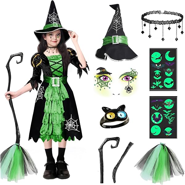Rubie's Cosmic Witch Kostüm Für Kids – Offizielles Faschingskostüm Mit Zubehör
