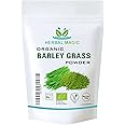 Herbal Magic's Organic Barley Grass Powder-Irrestibily Delicious.Sparkle Your Smoothies,Milkshakes,Recipes.Nutritious wholefood with sizable Healthy Attributes.Free from Fillers & Preservatives-100g