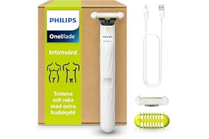OneBlade Intimate, designad för pubic Grooming, trimning och rakning med extra hudskydd, modell QP1924/30