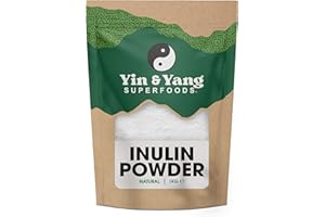 YIN & YANG SUPERFOODS Premium Inulin Powder 1kg - Dietary Fibre from Chicory Root | Vegan, Non-GMO, Palm Oil Free | Fibre Supplement Made in The EU