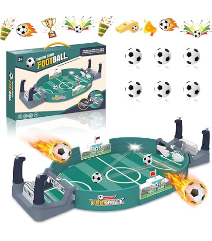 Baby-foot à Ressorts KRUZZEL – Table Compacte 22 Joueurs, Accessoires Inclus – Jeu Pour 2 Dès 3 Ans