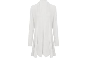 shelikes Womens Knitted Cardigan Long Full Sleeve Knitwear Cardigans Classic Solid Sweater Jacket Coat