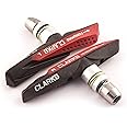 Clarks CPS958 Elite MTB/Hybrid V-Brake Pads Integral Block W/ Dual Compound Aqua-Glide Pads, 72 mm, Black