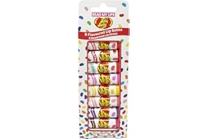 READ MY LIPS - Jelly Belly Flavoured Lip Balm Set - Formulated With Beeswax - Fun Party Bag Fillers Or Christmas Stocking Stuffers - Cruelty Free - 8 Exciting Tastes Party Pack