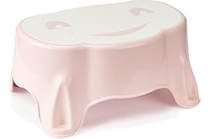 THERMOBABY - Marche Pied pour Enfant BABYSTEP - A partir de 24 Mois et Convient aux Adultes jusqu'à 150 kg - Rose Poudré - Fabriqué en France