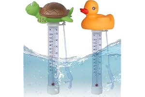 2 stycken flytande pooltermometer, pooltermometer flytande med fästlina, pooltermometer flytande bubbelpooler för alla utomhus- och inomhuspooler, spa, varmrör, akvarier