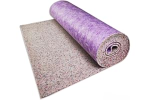 UNDERFOOT Luxury Carpet Underlay Soft 12mm Thick 15m² Roll | Cushioned PU Foam | Noise Reducing Thermal Insulation Carpet Underlay