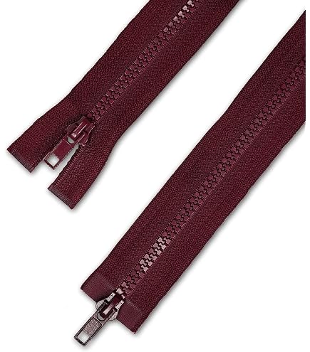 YKK Reißverschluss 2-Wege Teilbar – 80 Cm, Dunkelbeige, Metallzähne, Für Jacken & Taschen